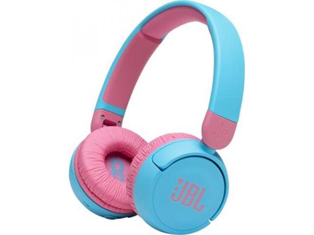 Bluetooth slušalice JBL Junior 310BT, naglavne, dječje, on-ear, mikrofon, do 85dB, plavo-roza