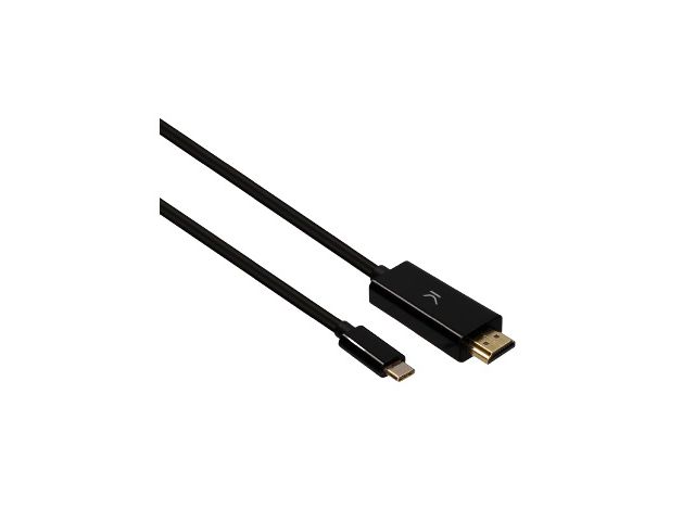 Video kabel KSIX USB-C(m) na HDMI(m), 2.0m, crni