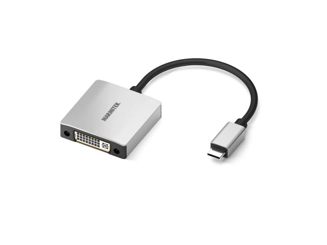 Video adapter MARMITEK USB-C(m) 3.1 na DVI(ž), 0.15m, sivi