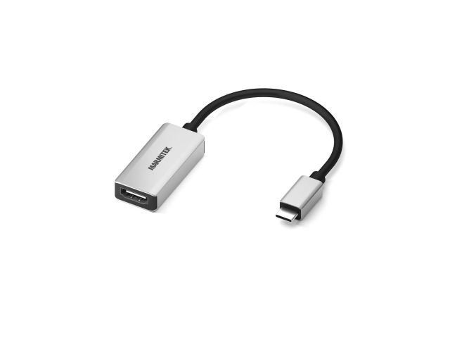 Video adapter MARMITEK USB-C(m) na HDMI(ž), 0.15m, sivi