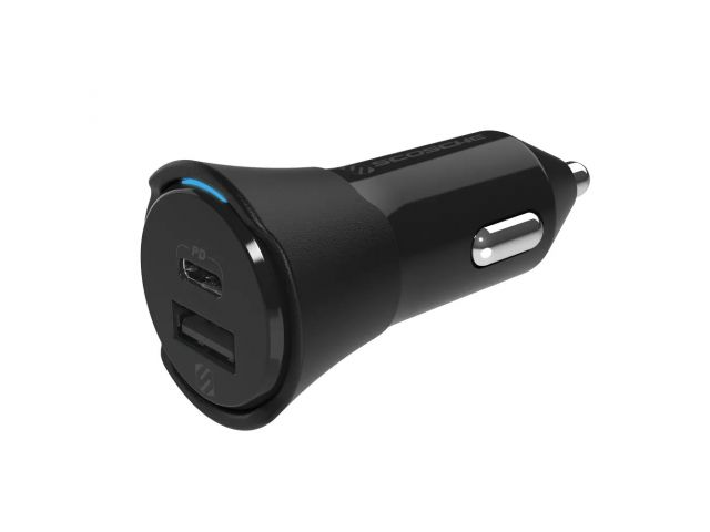 Auto punjač SCOSCHE PowerVolt QC38, 38W, USB-C, USB-A, QC 3.0, brzi