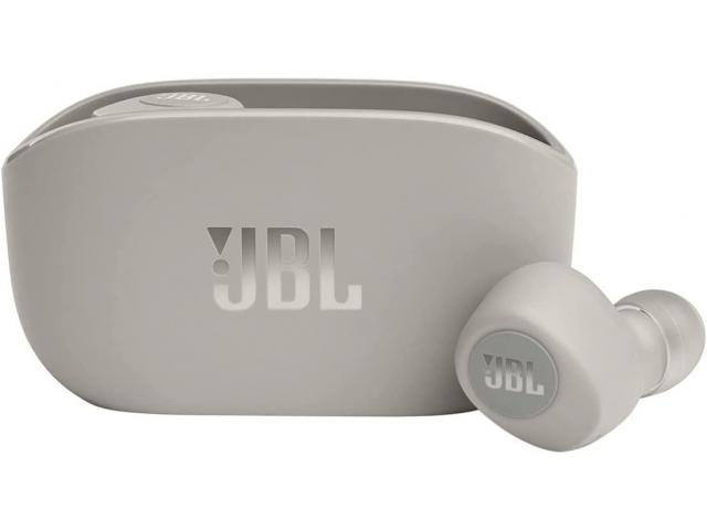 Bluetooth slušalice JBL Vibe 100TWS Wireless Buds, TWS, Deep Bass, IPX2, 20h baterije, ivory
