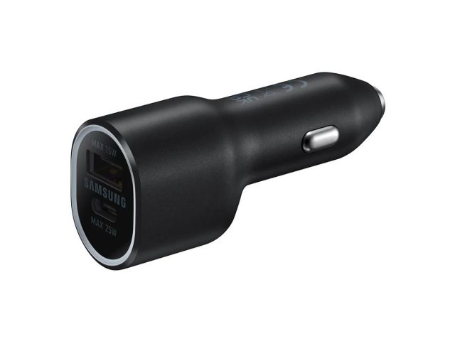 Auto punjač SAMSUNG Duo L4020NBEGEU AP DUAL, 40W, 12V, USB-A na USB-C, dva porta, crni
