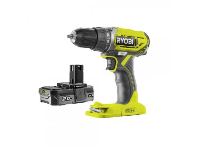 Bušilica-odvijač RYOBI R18DD2-220S, aku, 18V, ONE+, 2x2Ah
