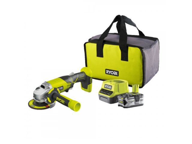 Brusilica RYOBI R18AG-140S, kutna, aku, 18V, ONE+, 115mm, 1x4Ah baterija