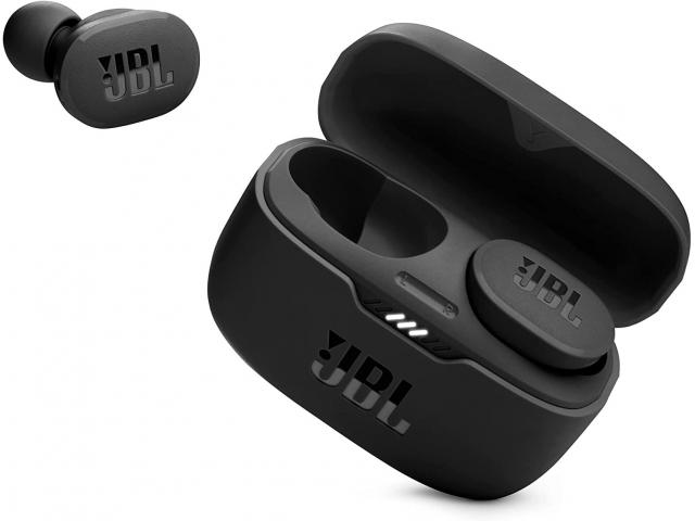 Bluetooth slušalice JBL Tune 130 NC, BT 5.2, TWS, ANC eliminacija buke, do 40h baterije, IPX4, crne (JBLT130NCTWSBLK)