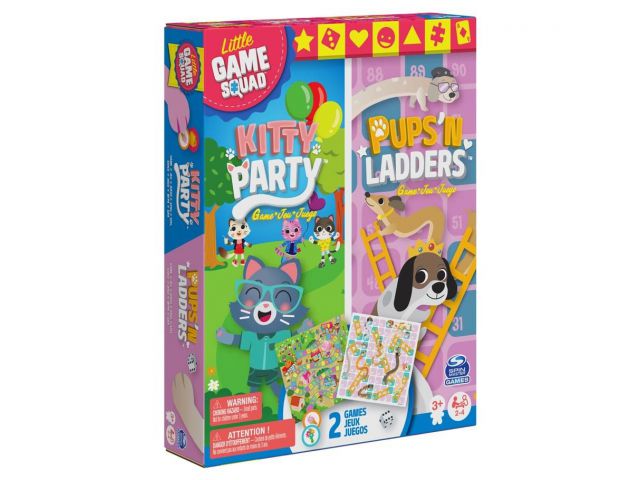 Društvena igra KITTY PARTY & PUPS'N LADERS 2u1, dječja, dob 3+