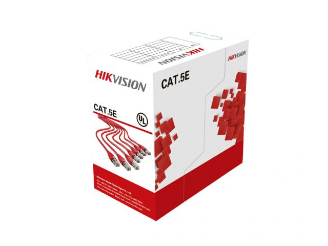 Mrežni kabel HIKVISION DS-1LN5E-S UTP CAT5e, 305m, crveni