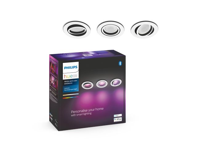 Pametna LED svjetiljka PHILIPS Hue Centura, stropna, ugradbena, 3x5.7W, bijela