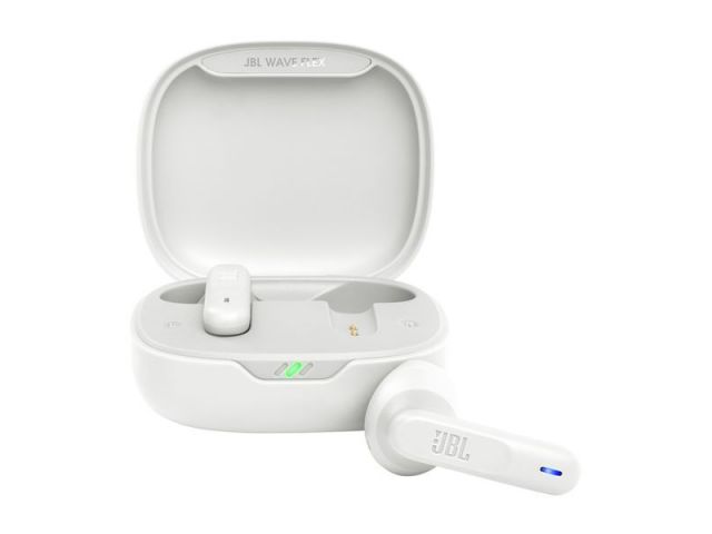 Bluetooth slušalice JBL Wave Flex Wireless Earbuds, TWS, BT5.2, do 32h baterije, IPX2, bijele (JBLWFLEXWHT)