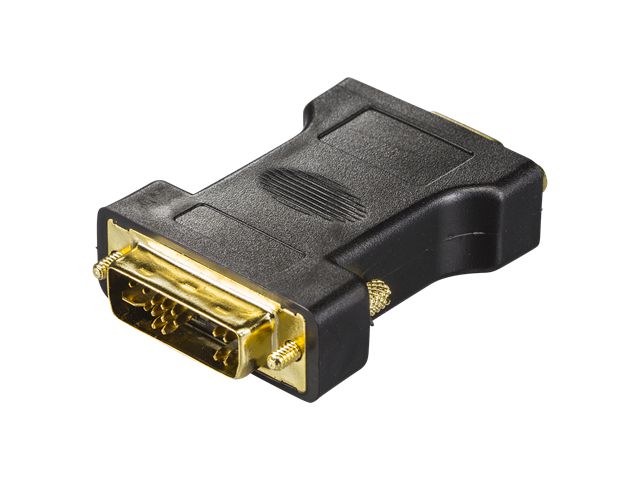 Video adapter DELTACO DVI-A (m) na VGA (ž), crni