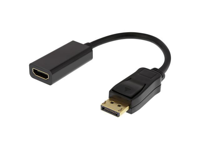 Video adapter DELTACO HDMI (ž) na DisplayPort DP (m), 0.2m, 4K, crni