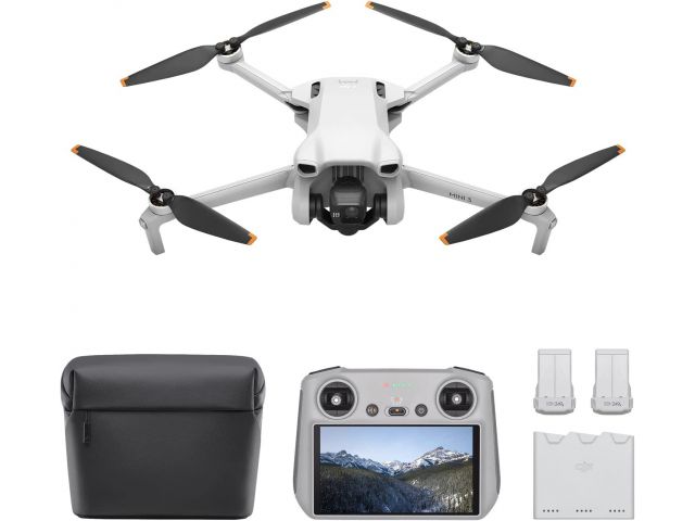 Dron DJI Mini 3 Fly More Combo (DJI RC) (GL), komplet sa dodatnom opremom, sklopivi, 4K HDR, do 38min leta (CP.MA.00000613.01)
