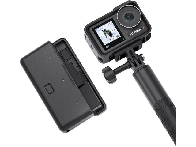 Akcijska kamera DJI Osmo Action 3 Adventure Combo, 4K/120fps HDR, 10-bitna dubina boje, vodootporna do 16m, Vlog (CP.OS.00000221.01)