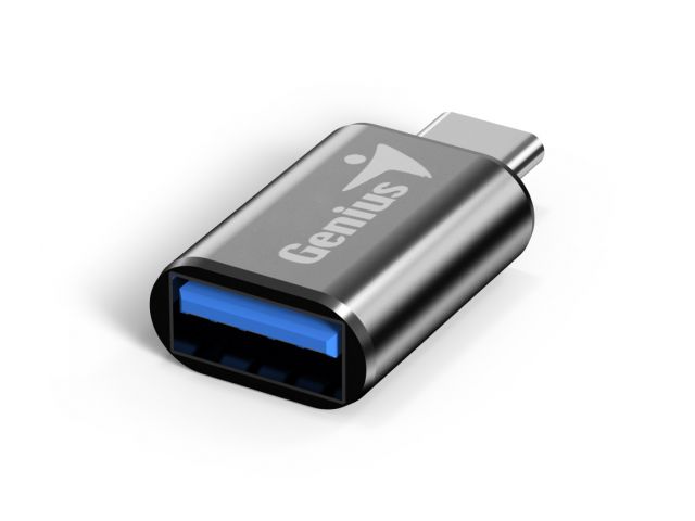 USB adapter GENIUS USB-C (m) 3.0 na USB-A (ž) 3.0, crni
