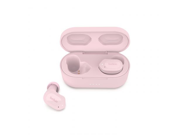 Bluetooth slušalice BELKIN SoundForm Play, TWS, BT 5.2, do 38h baterije, IPX5, roze
