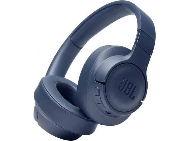 Bluetooth slušalice JBL Tune 710BT Over-Ear, BT 5.0, naglavne, mikrofon, do 50h baterije, sklopive, 3.5mm izlaz, plave (JBLT710BTBLU)
