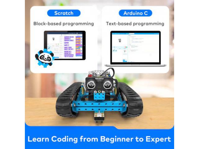 Makeblock mBot Ranger Robot Programmable 3 en 1, Jouet Robotique de Programmation en Voiture Compatible avec Scratch/Arduino C, Jeu Éducatif STEM pour 10 ans Makeblock mBot Ranger Robot Programmable 3 en 1, Jouet Robotique de Programmation en Voiture Compatible avec Scratch/Arduino C, Jeu Éducatif STEM pour 10 ans
