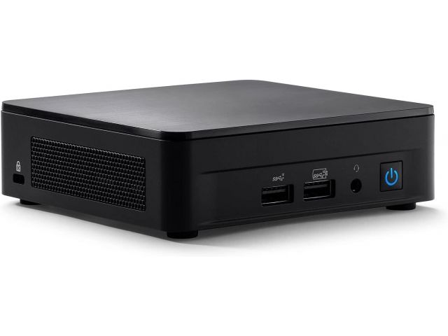 Barebone računalo INTEL NUC 12 Pro Kit NUC12WSKi3, Core i3 1220P, Intel UHD Graphics, 2x DDR4 SODIMM, M.2 NVMe/SATA SSD, 2x HDMI 2.1, 2x Thunderbolt 4, Wi-Fi 6E, BT 5.2, EU cord, RNUC12WSKI30002