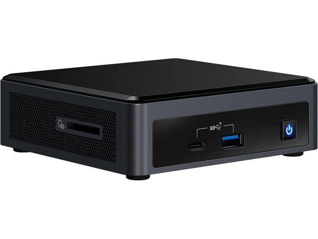 Barebone računalo INTEL NUC 10 Performance Kit NUC10i7FNKN, Core i7 10710U, Intel UHD Graphics, 2x DDR4 SODIMM, M.2 NVMe/SATA SSD, HDMI 2.0a, Thunderbolt 3, Wi-Fi 6, BT 5, no codec, EU cord