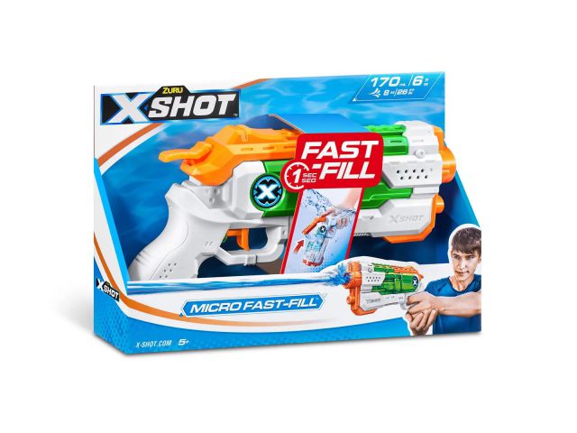 Pištolj na vodu X-SHOT Micro-23 Fast Fill, 170ml, do 8m dometa, 25cm ...