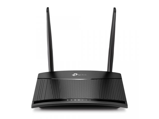 Router TP-LINK TL-MR100, 4G LTE Wi-Fi, 300 Mbps (2.4 GHz), Nano SIM card slot, 1x LAN/WAN, 1x LAN, 2x LTE odvojive antene