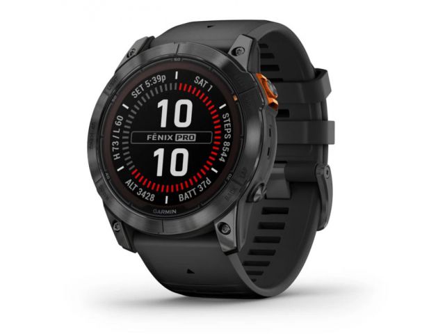 Pametni sat GARMIN Fenix 7X PRO SOLAR, 51mm, Slate Gray SS crni remen (010-02778-01)