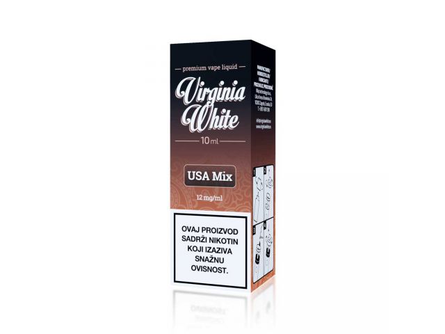 E-tekućina VIRGINIA WHITE USA Mix, 12mg/10ml