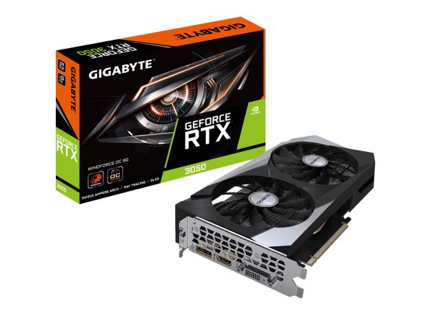 Grafička kartica GIGABYTE nVidia GeForce RTX3050 Windforce OC, 8 GB GDDR6