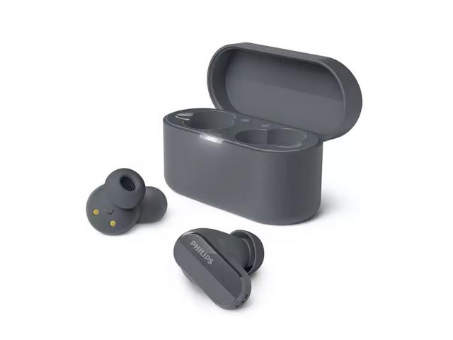 Bluetooth slušalice PHILIPS TAT3508BK/00, BT5.2, TWS, ANC eliminacija buke, tamnosive