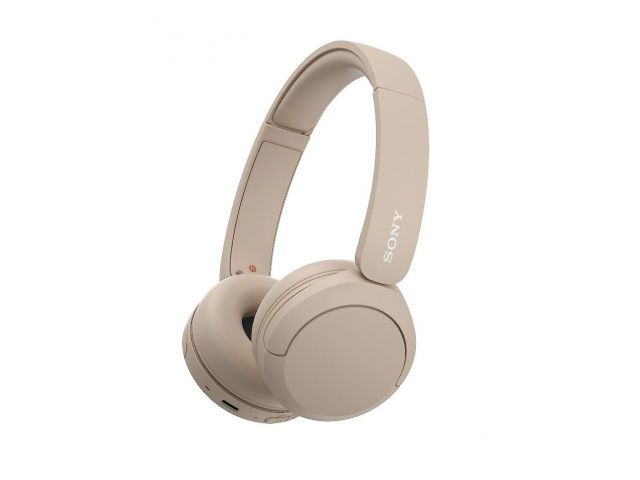Bluetooth slušalice SONY WHCH520C.CE7 On-Ear, BT5.2, naglavne, mikrofon, do 50h baterije, bež